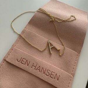 Jen Hansen Gold Initial Necklace